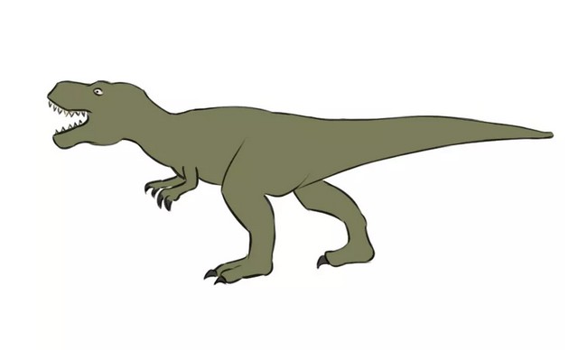 Easy Draw A Dinosaur