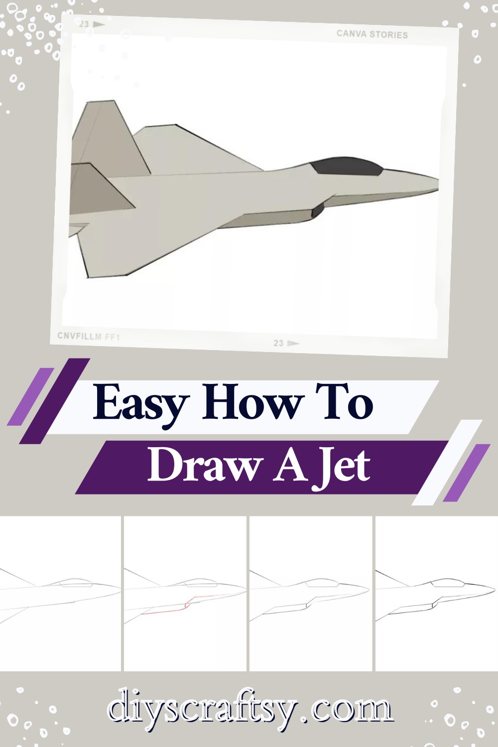 Easy How To Draw A Jet