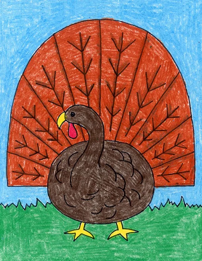 How to Draw Turkey Tutorial