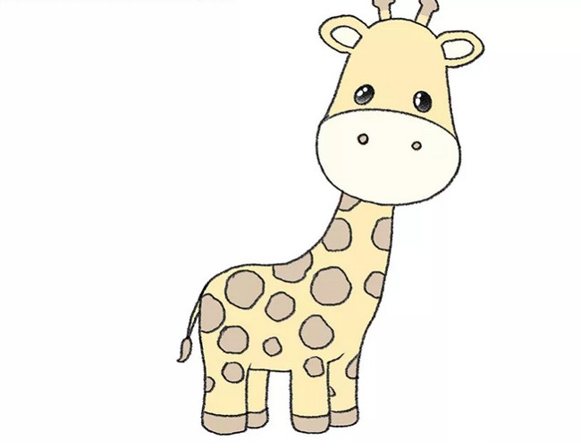 Draw a Cute Giraffe