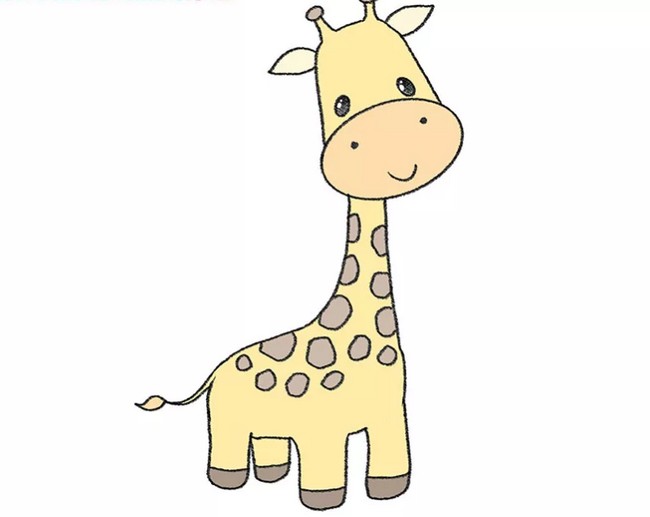 Draw a Cartoon Giraffe