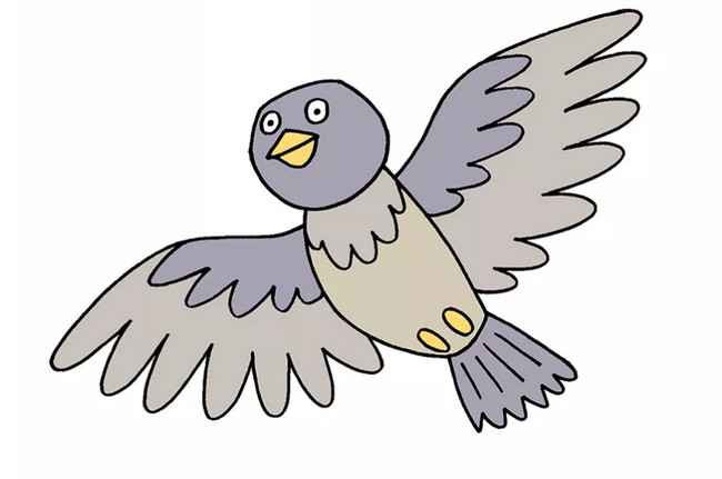 Draw A Pigeon For Kids