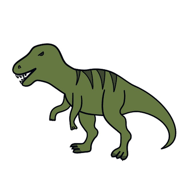 Simple And Beautiful Dinosaur Drawing Tutorial For Kids