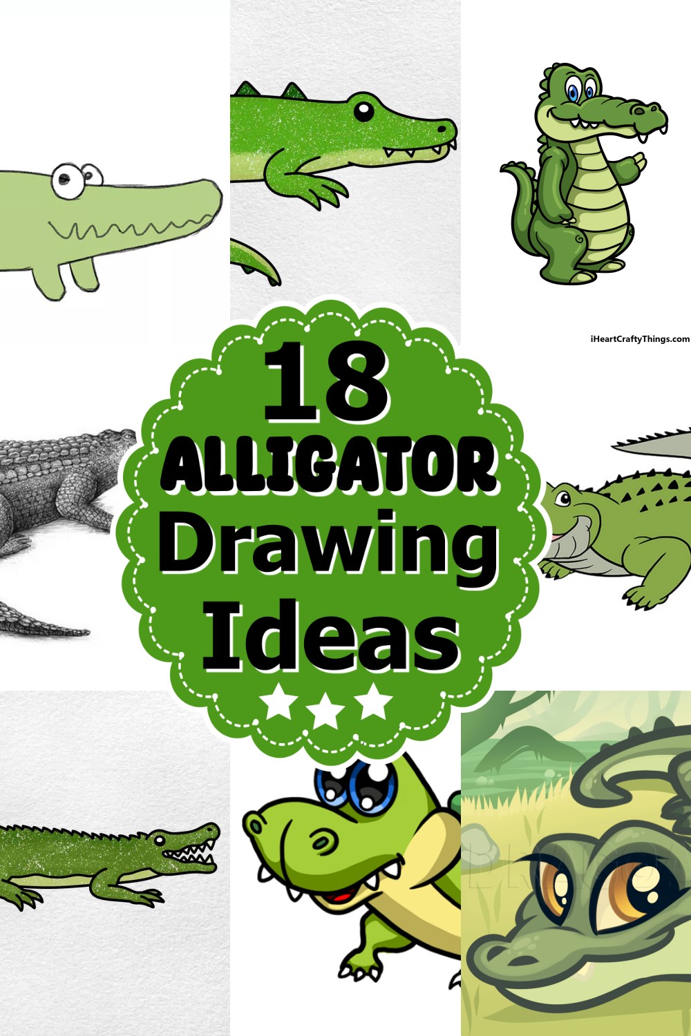 Alligator Drawing Ideas