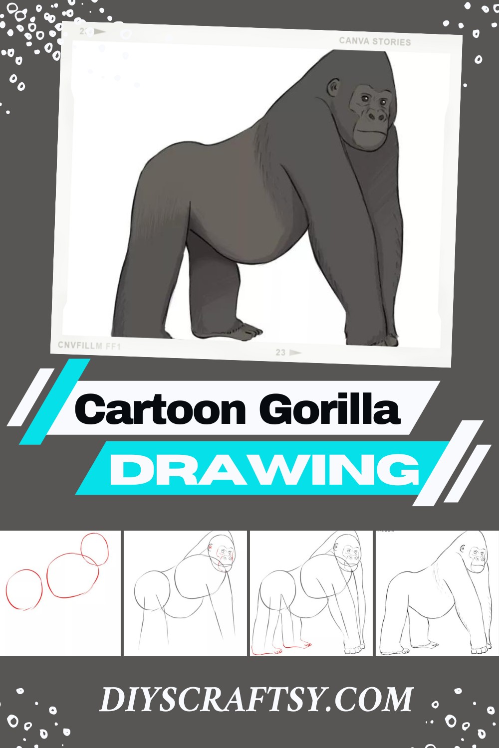 Cartoon Gorilla Drawing