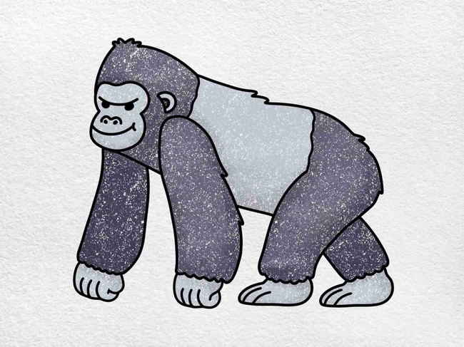 Cute Gorilla Drawing 1