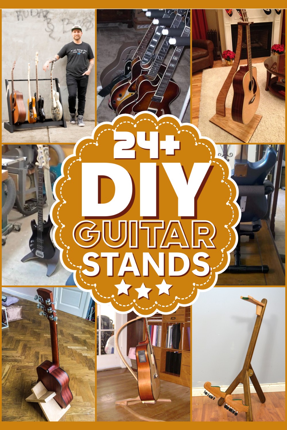 24 DIY Guitar Stand Projects With Complete Guidance
