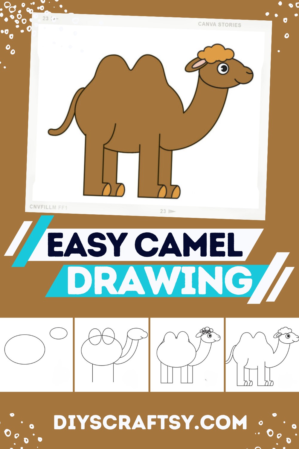 Easy Camel Drawing 2