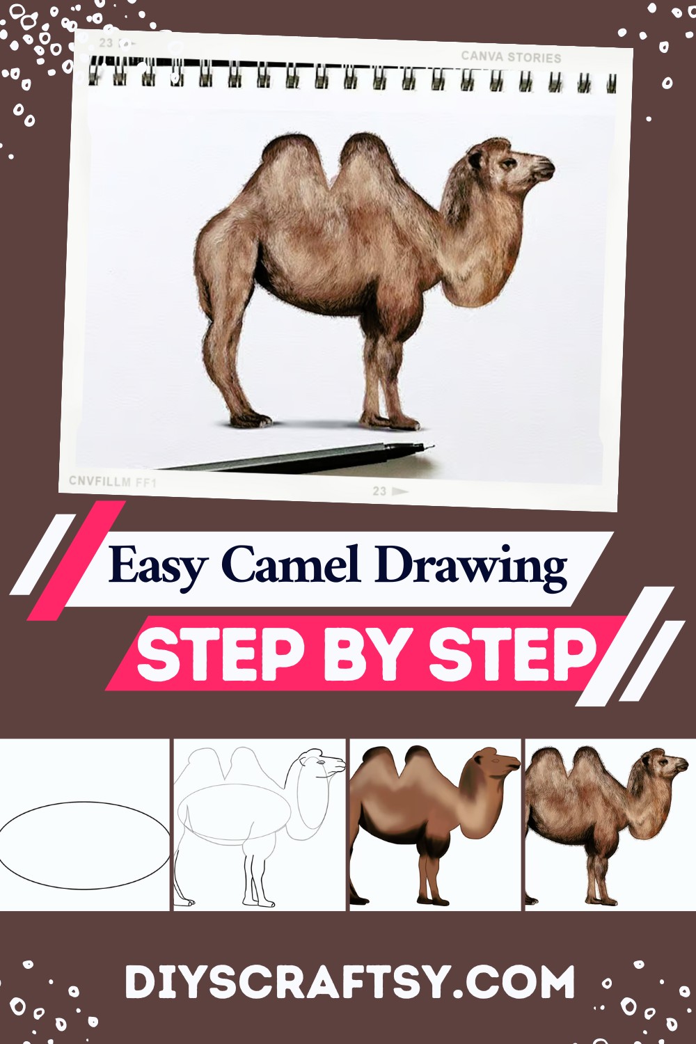 Easy Camel Drawing Step By Step