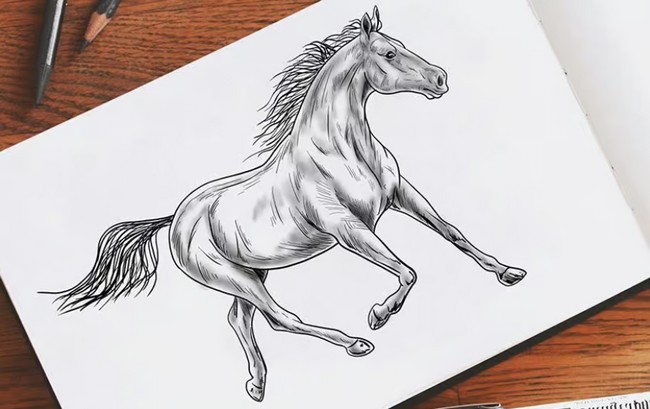 Easy Horse Drawing