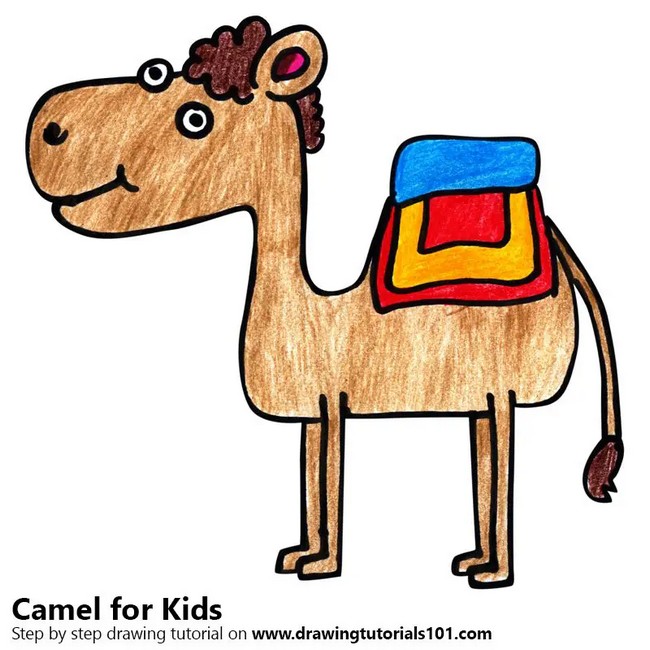 How To Draw A Camel For Kids