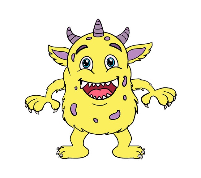How To Draw A Cartoon Monster