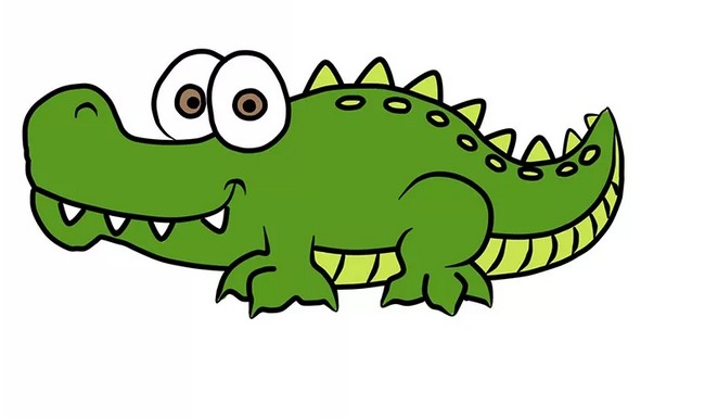 How To Draw A Crocodile For Kids