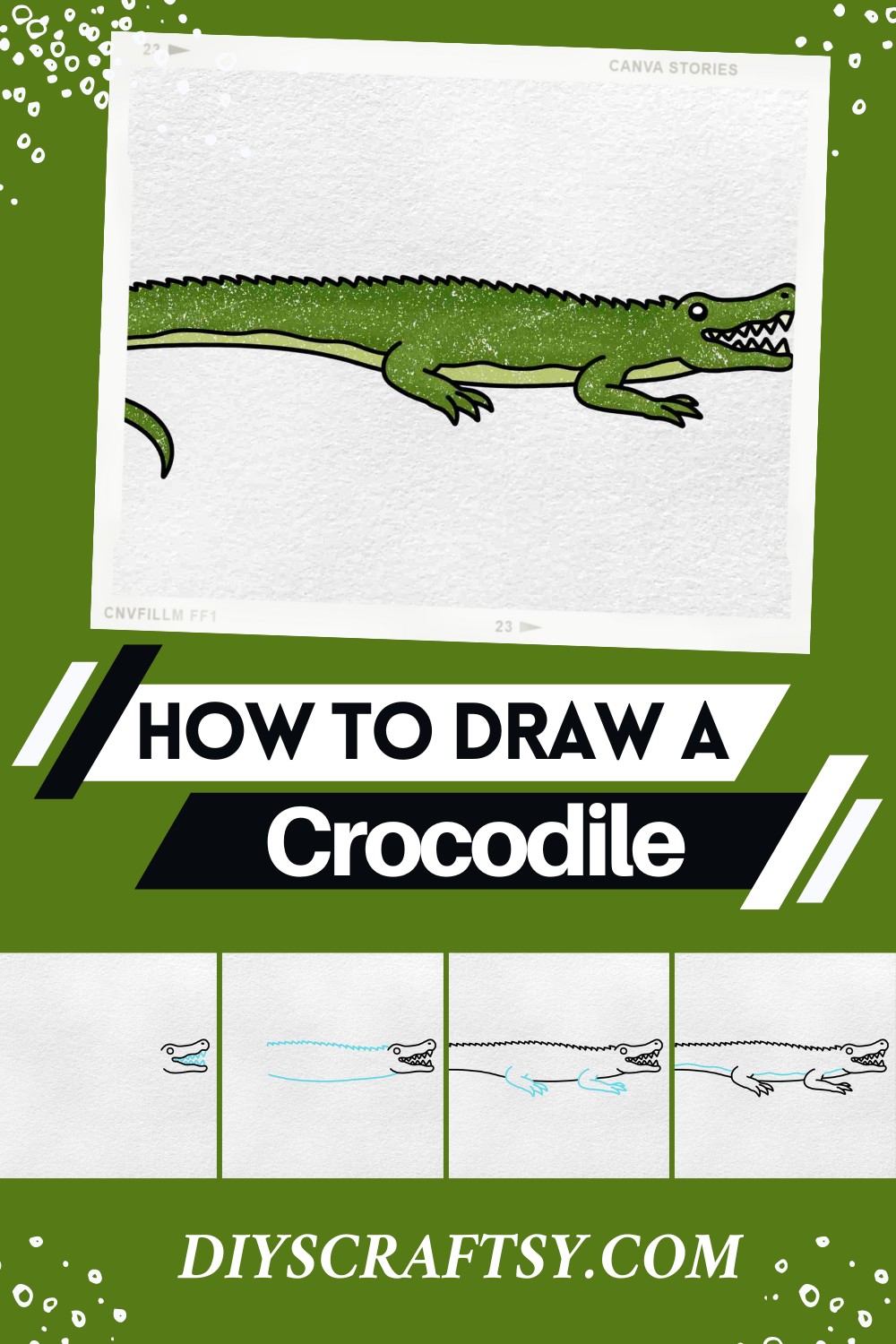 How To Draw A Crocodile