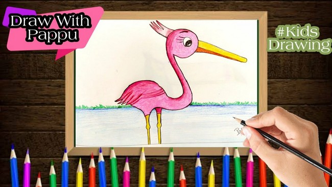 How To Draw A Flamingo Step By Step