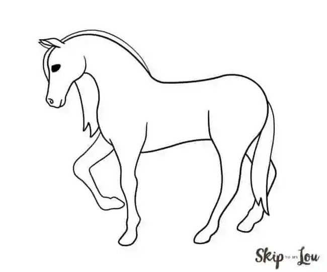  How To Draw A Horse Step By Step With Printable Guide