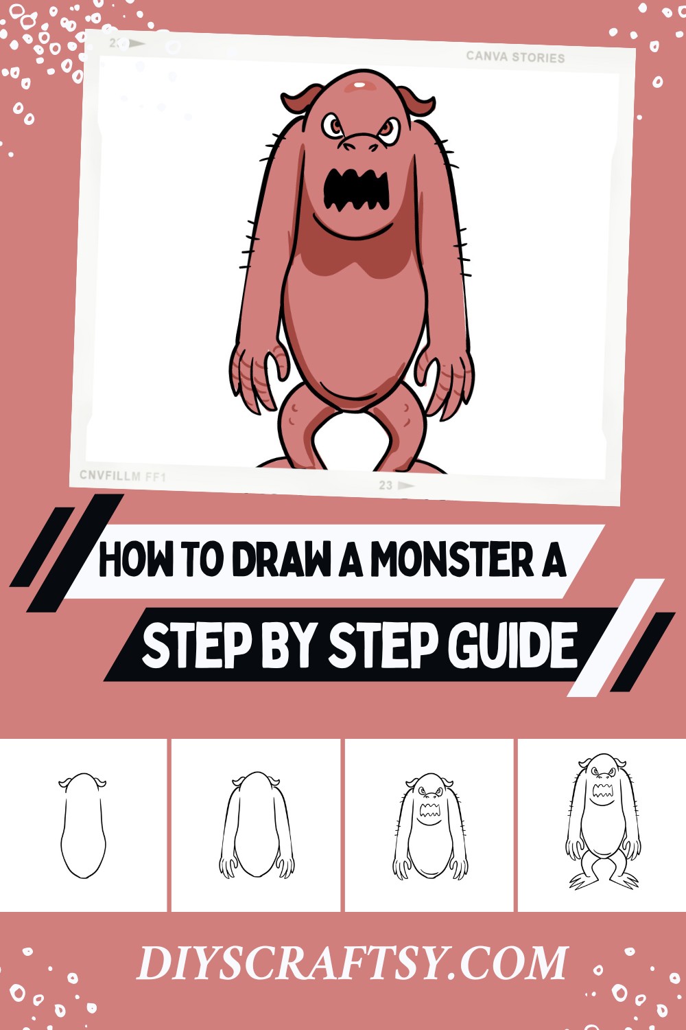 How To Draw A Monster A Step By Step Guide