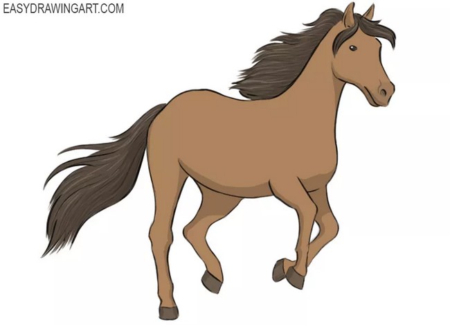 How To Draw A Running Horse