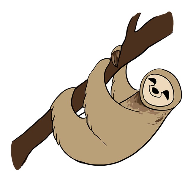How To Draw A Sloth 1