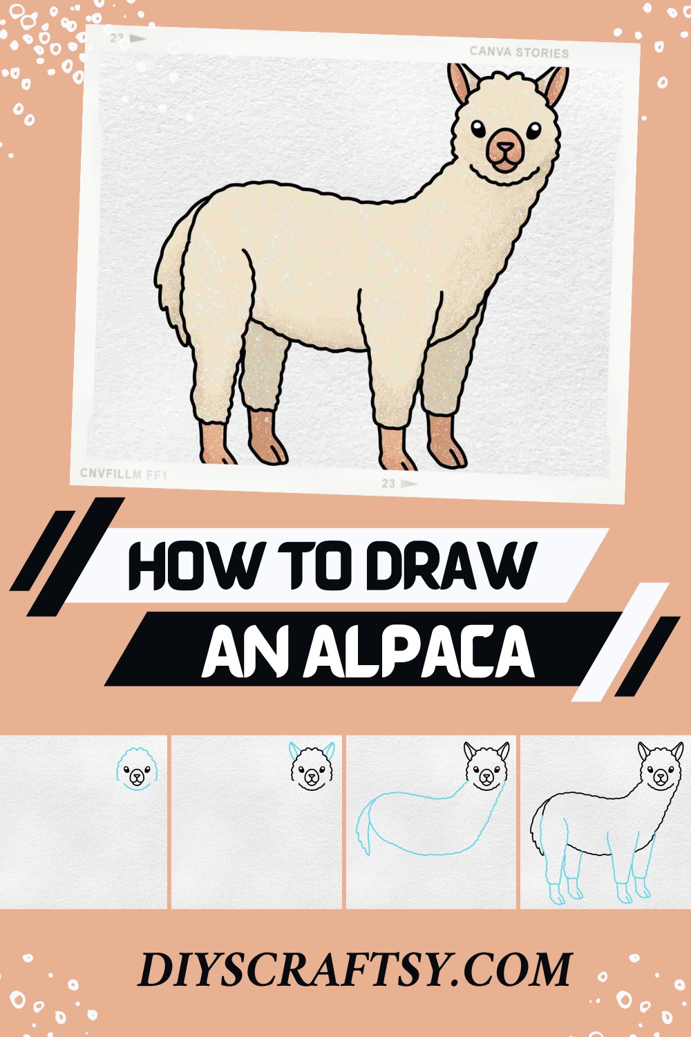 How To Draw An Alpaca