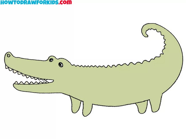 How To Draw An Easy Alligator