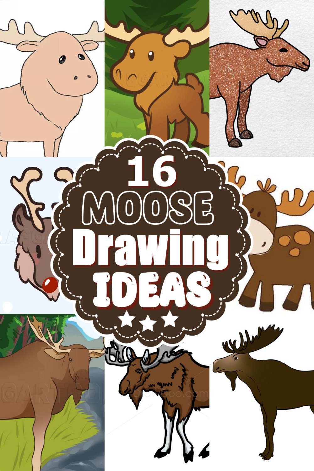 Moose Drawing Ideas