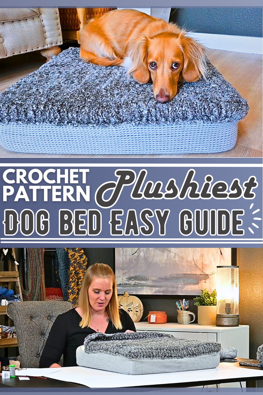 Plush pet bed