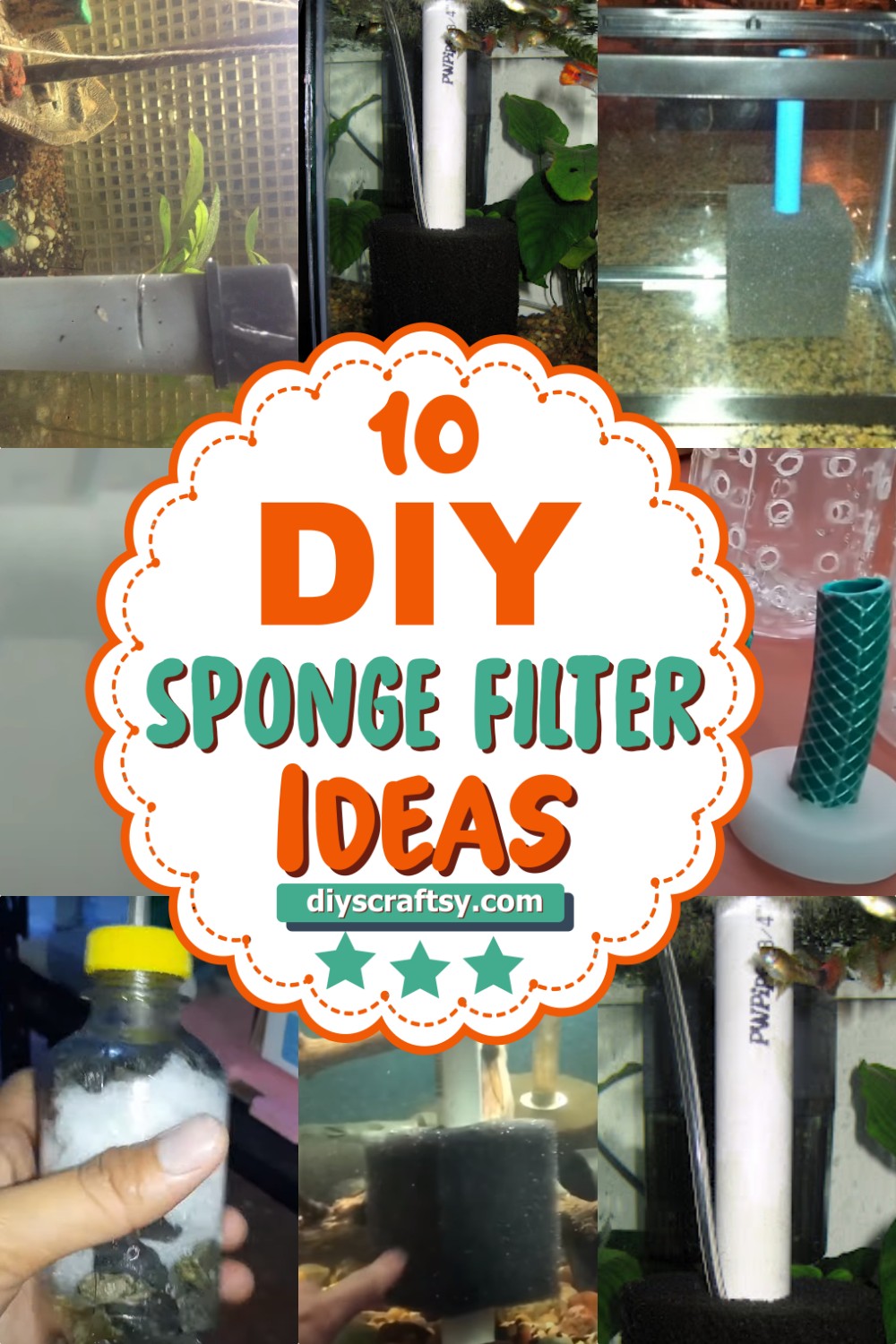 10 DIY Sponge Filter Ideas