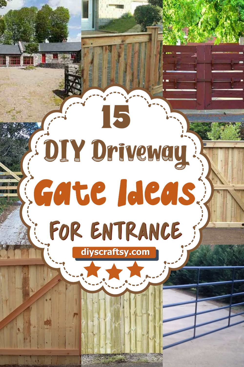 15 DIY Driveway Gate Ideas For Entrance DIYsCraftsy