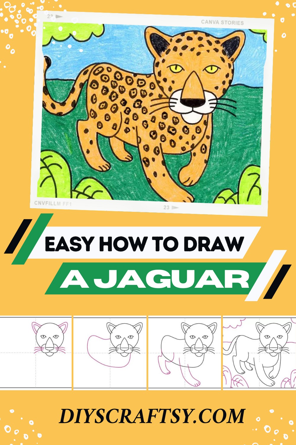 Easy How To Draw A Jaguar