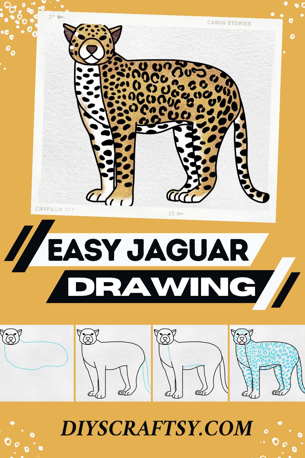 Easy Jaguar Drawing