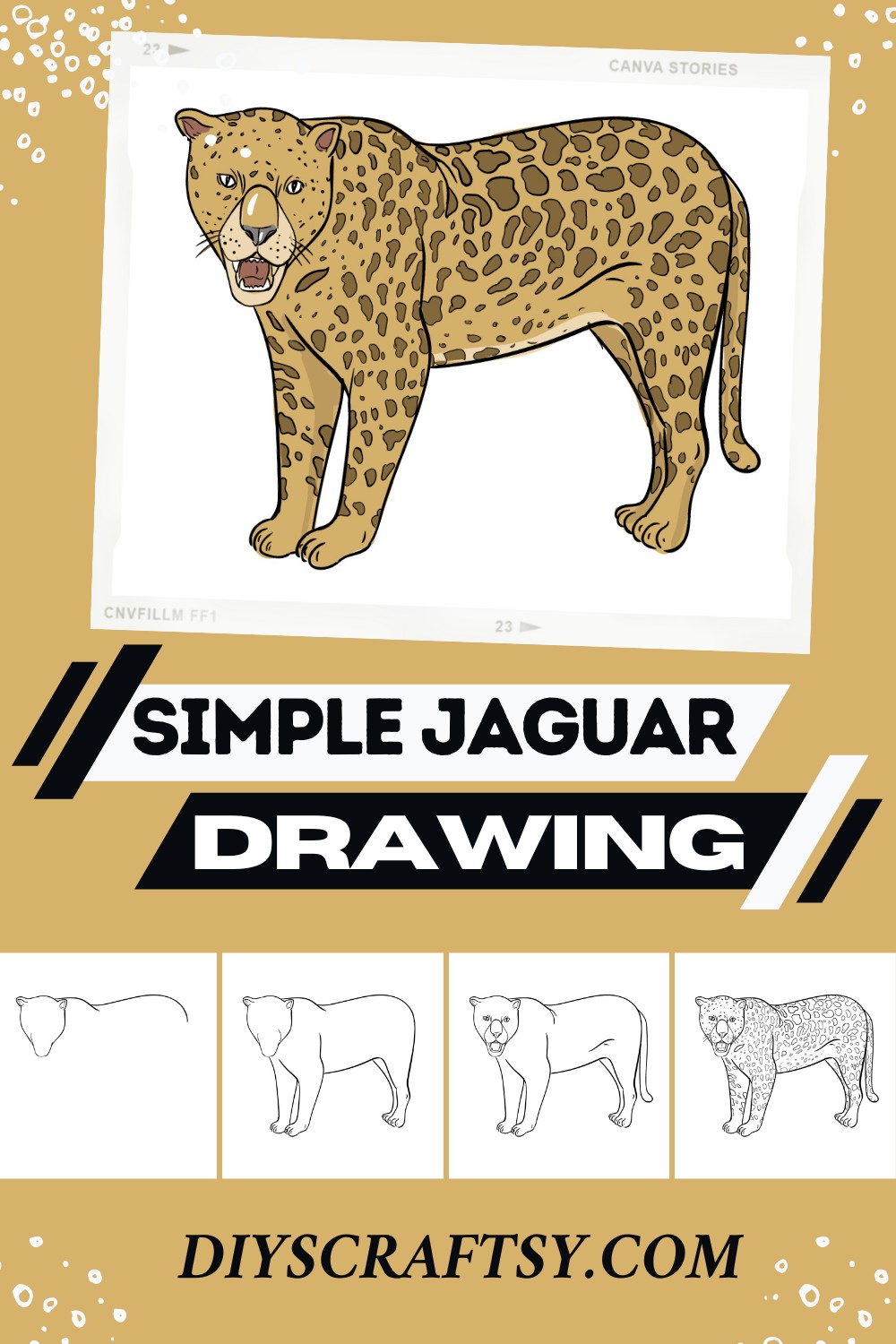 Simple Jaguar Drawing