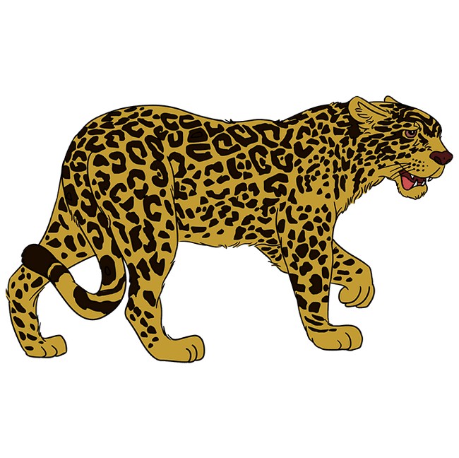 jaguar drawing easy