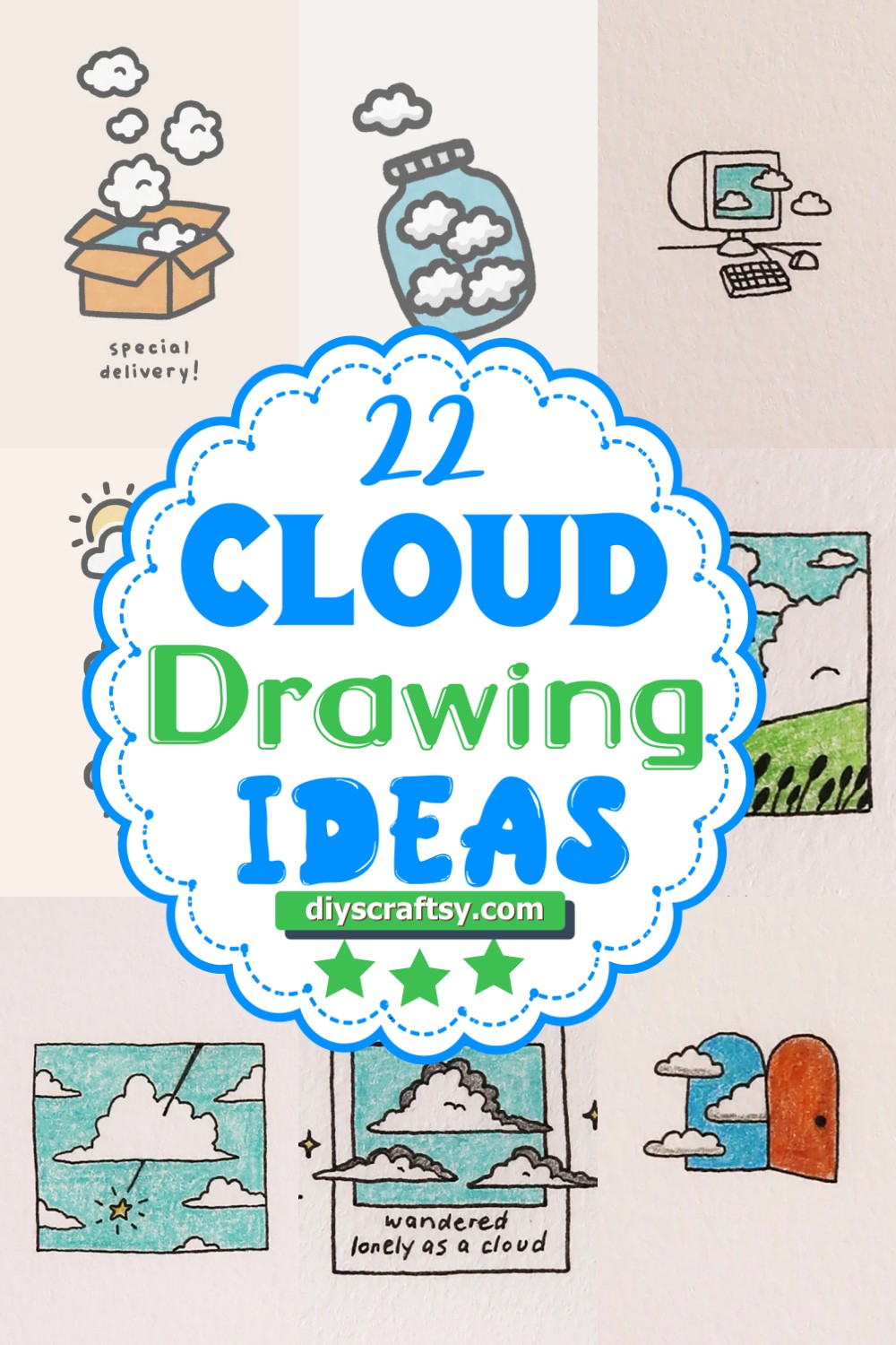 22 Fun Cloud Drawing Ideas For Kids