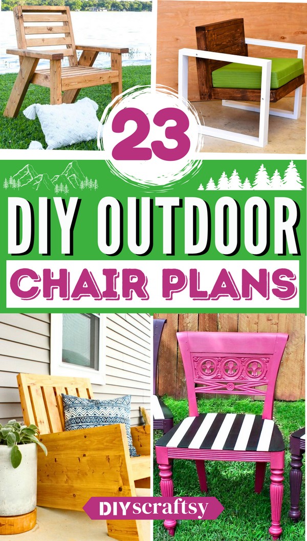 29 DIY Outdoor Chair Plans For Personalized Relaxing Spot!