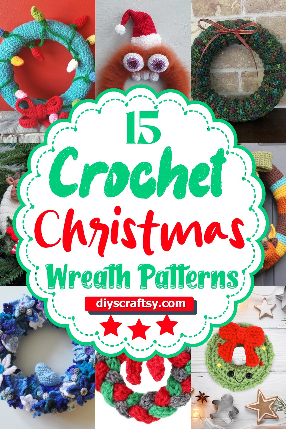 15 Free Crochet Christmas Wreath Patterns