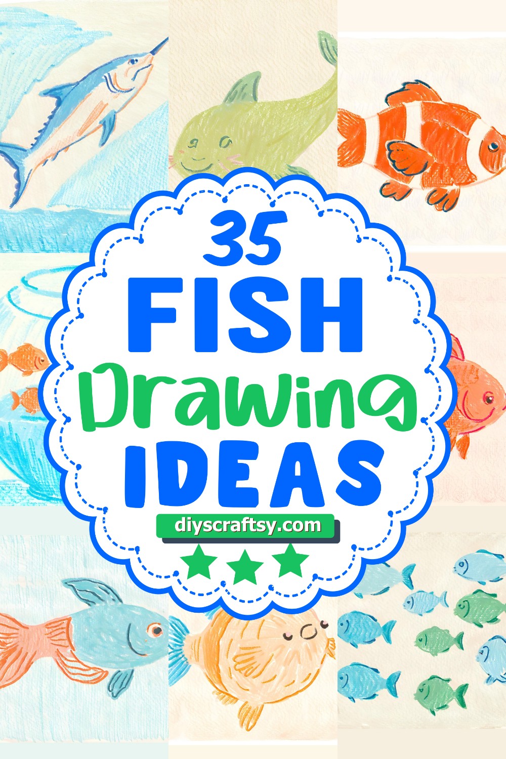 35 Creative Fish Drawing Ideas For Beginners