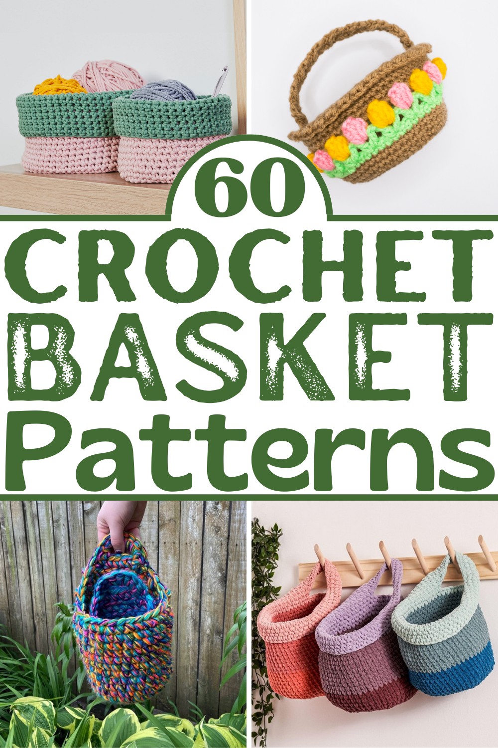 60 Free Crochet Basket Patterns