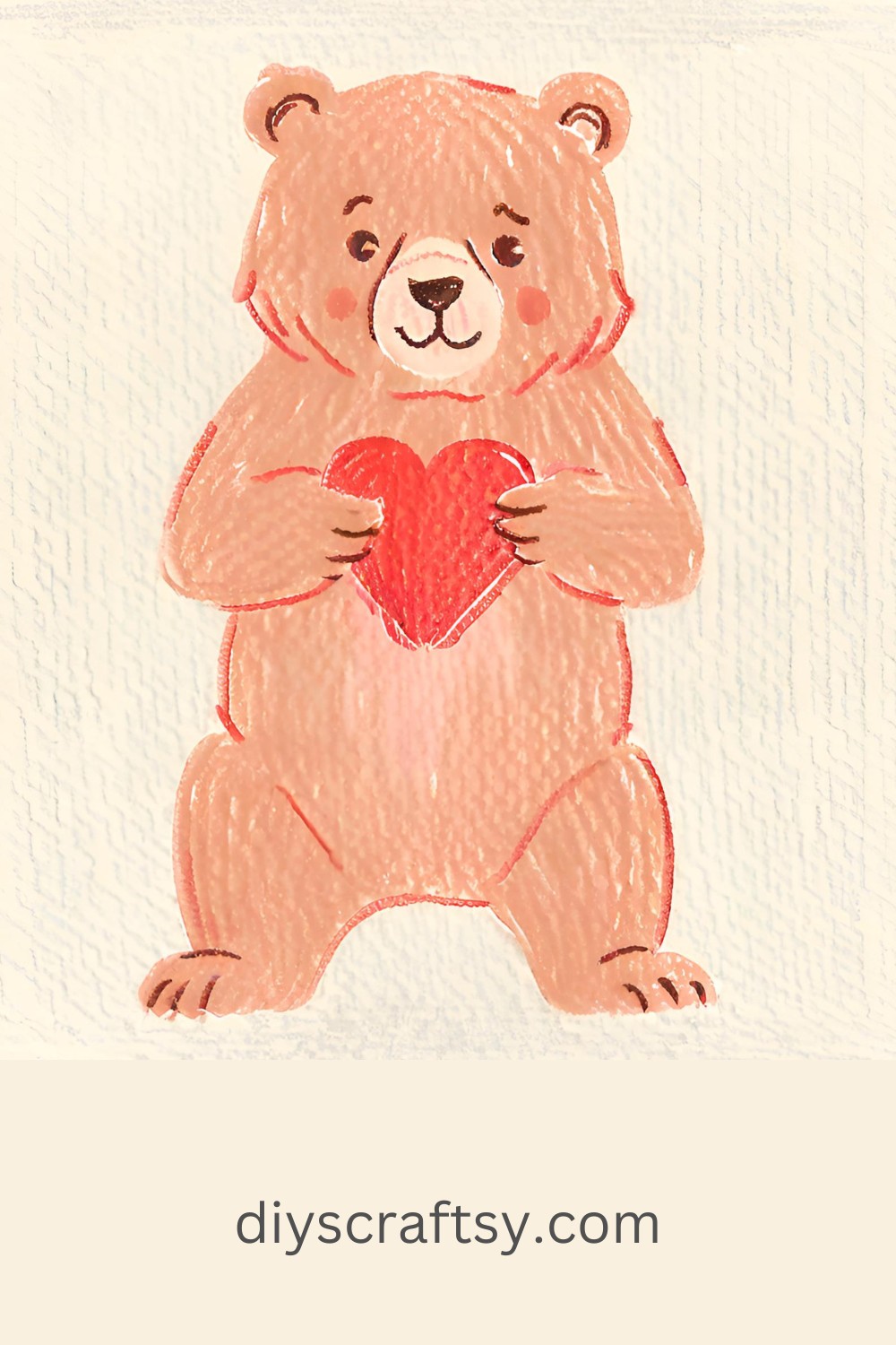 Bear Holding a Heart