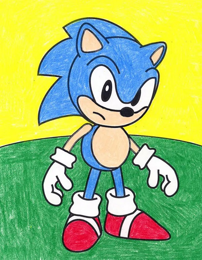 Easy How To Draw Sonic