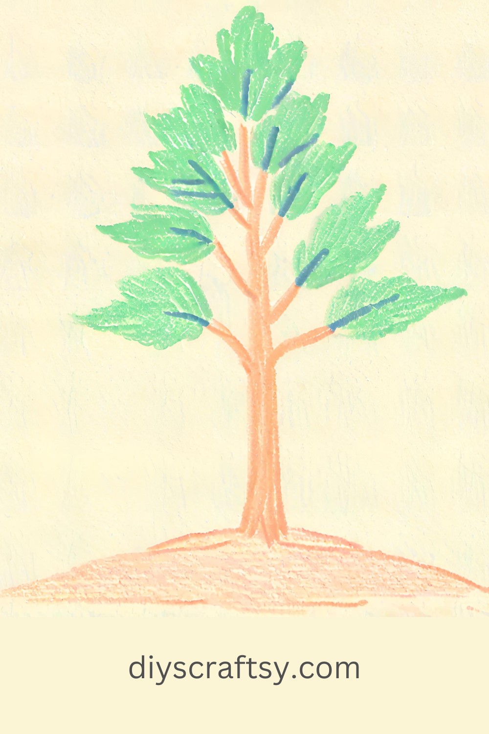Pencil Tree Drawing