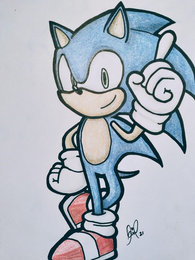 Sonic The Hedgehog Drawing