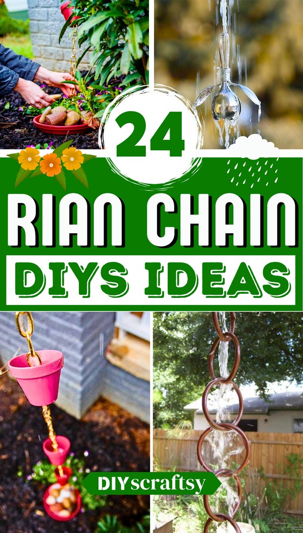 24 DIY Rain Chain Ideas For Outdoors