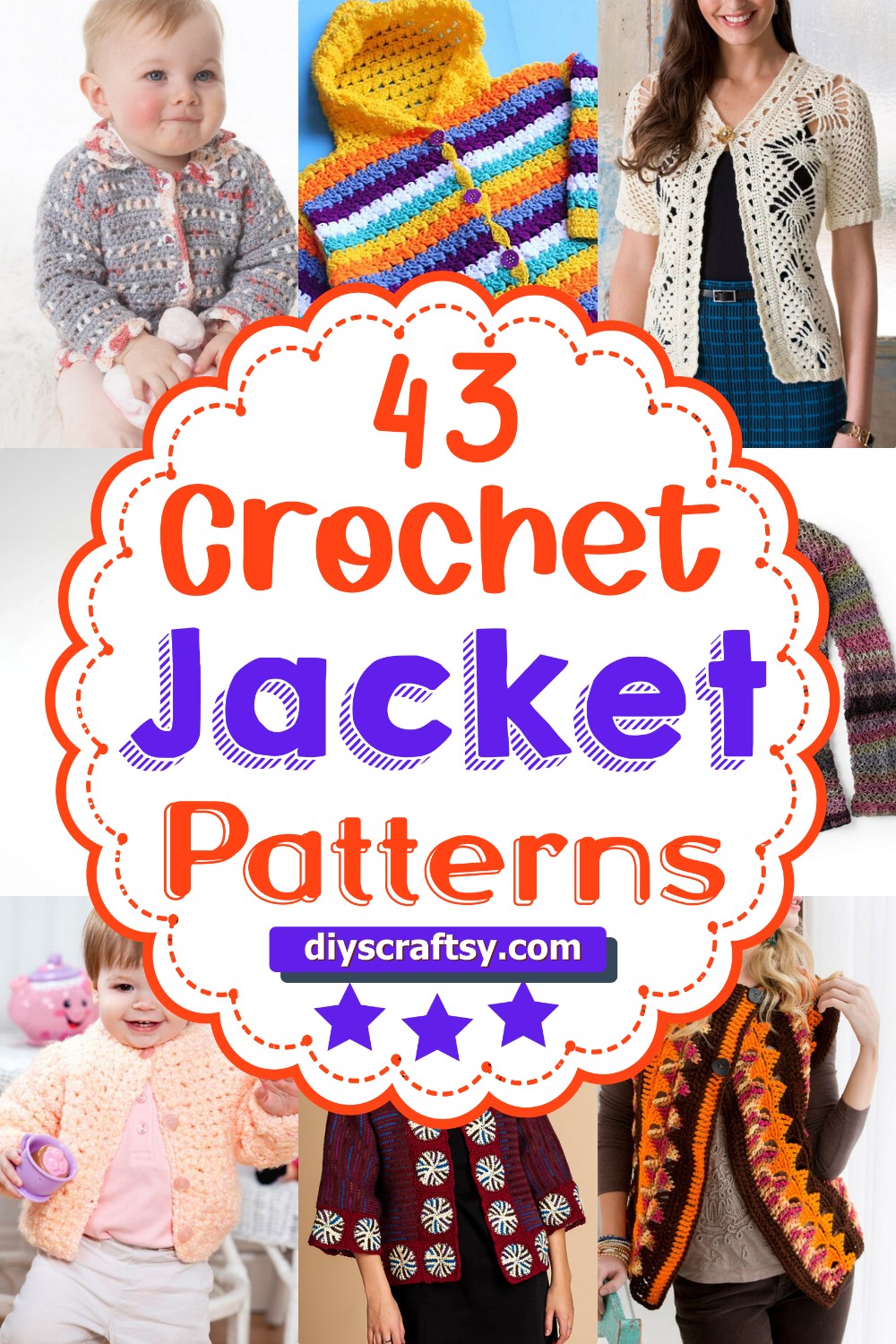 43 Stylish Free Crochet Jacket Patterns For 2024