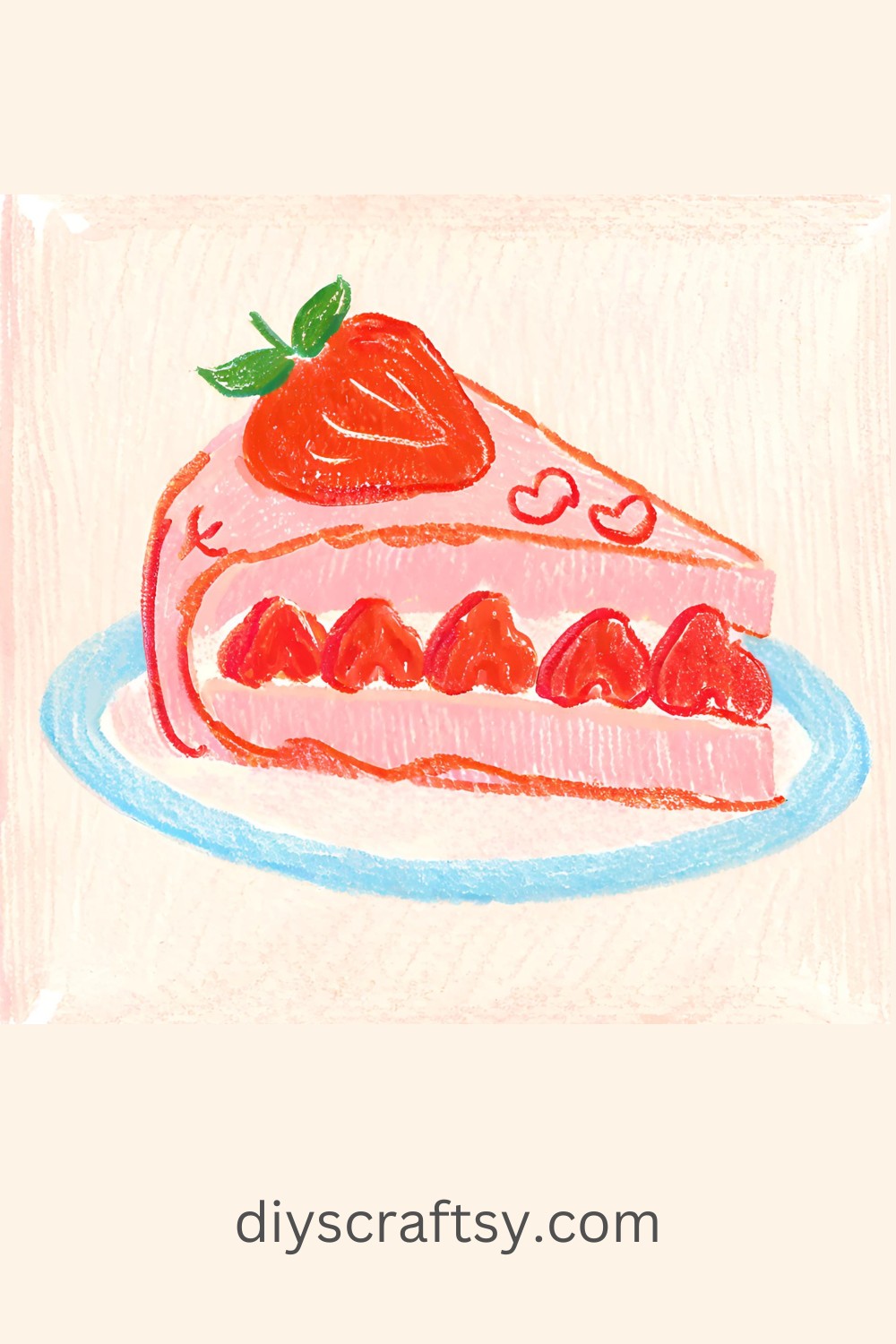 Slice of Strawberry Cake