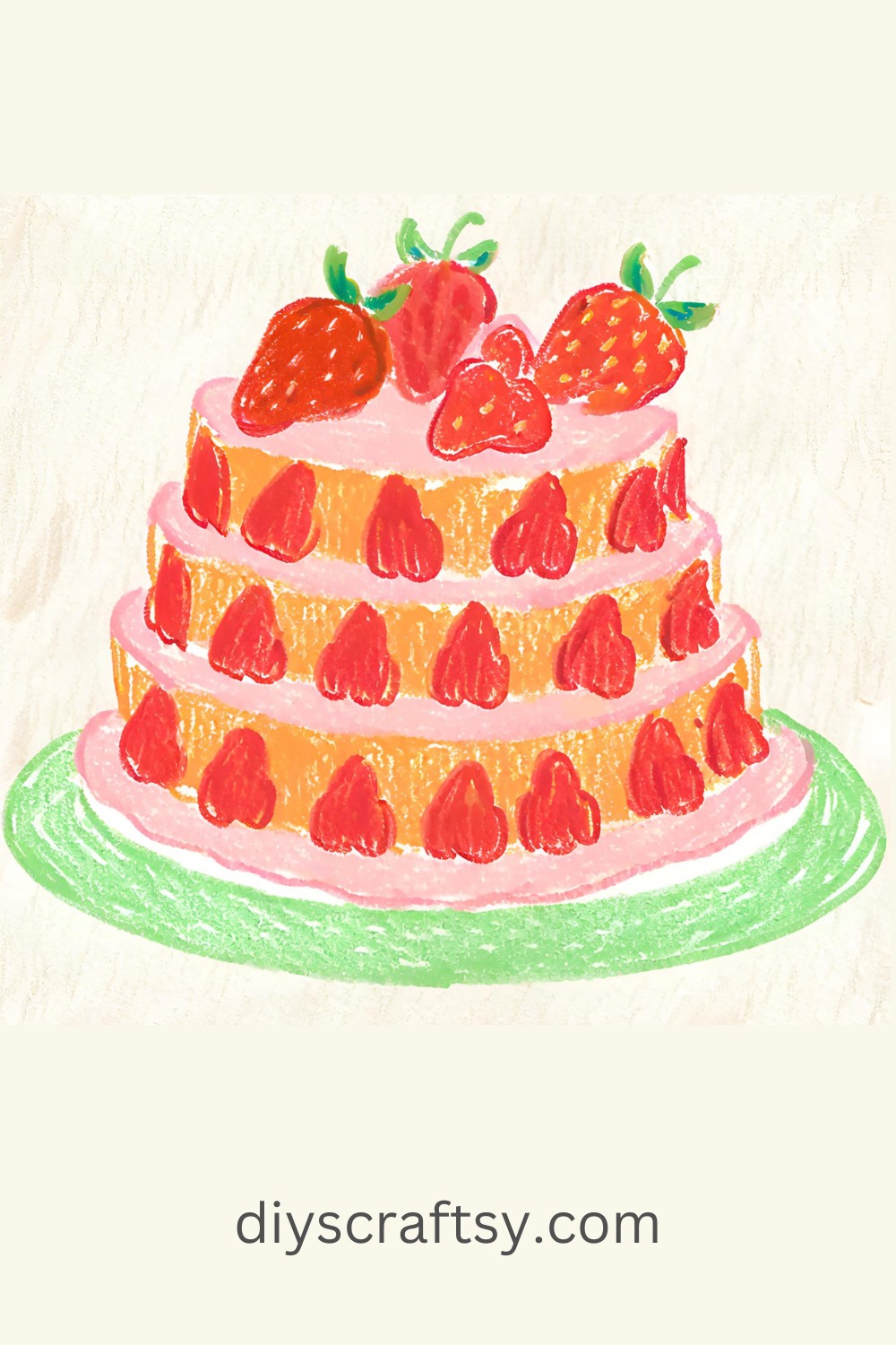 Strawberry Birthday Cake