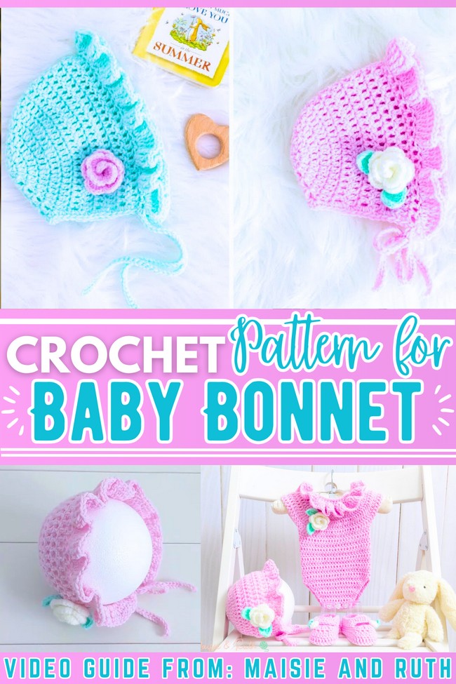 Crochet Baby Bonnet 