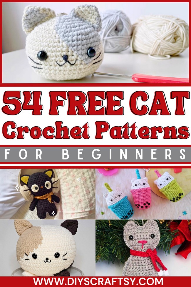 54 Free Crochet Cat Patterns ( Amigurumi Patterns)