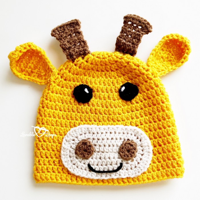 Crochet Giraffe Hat