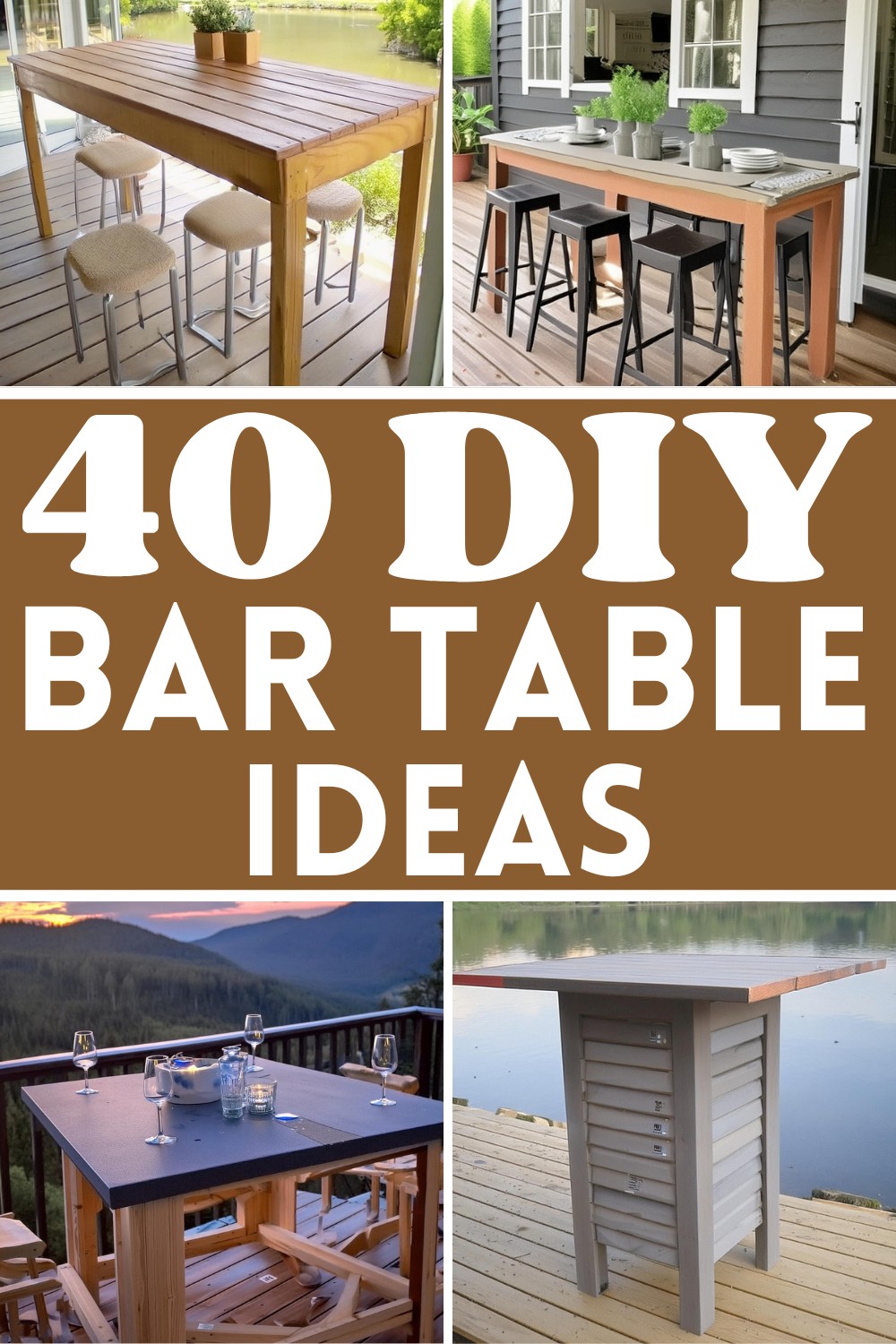 DIY Bar Table Ideas 1